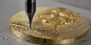 One application of this technology is the creation of relief sculptures on bronze.