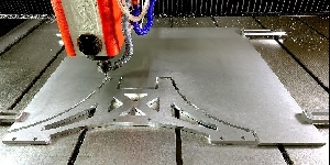 CNC Router cutting aluminium - Test high speed
